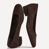 Origin Brown Low Block Court Heels
