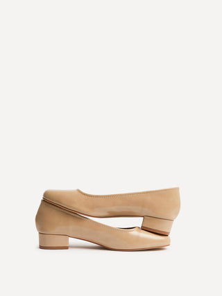 Origin Nude Low Block Court Heels