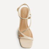 Oslo Nude Faux Leather Heeled Sandals