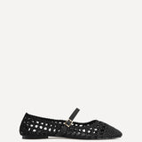 Outfit Black Handwoven Mary Jane Flats