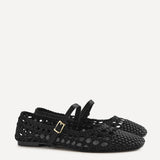Outfit Black Handwoven Mary Jane Flats