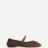 Outfit Brown Handwoven Mary Jane Flats