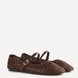 Outfit Brown Handwoven Mary Jane Flats