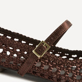 Outfit Brown Handwoven Mary Jane Flats