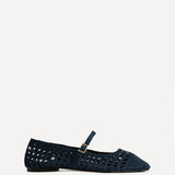 Outfit Navy Handwoven Mary Jane Flats