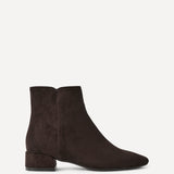 Outline Brown Faux Suede Ankle Boots
