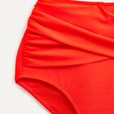 Palma Tangerine Bandeau High Waisted Bikini