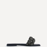 Pandora Black Diamante Slider Sandals