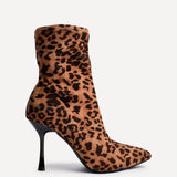 Pantha Leopard Sock Ankle Boots