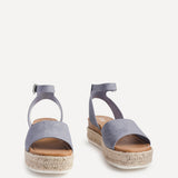 Paradise Blue Espadrille Flatform Sandals