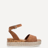 Paradise Tan Espadrille Flatform Sandals