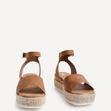 Paradise Tan Espadrille Flatform Sandals