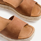 Paradise Tan Espadrille Flatform Sandals