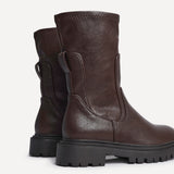 Peggy Brown Mid-Length Chelsea Boots