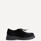 Perth Black Faux Suede Loafers