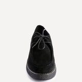 Perth Black Faux Suede Loafers