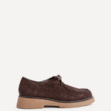 Perth Brown Faux Suede Loafers