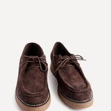 Perth Brown Faux Suede Loafers