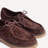 Perth Brown Faux Suede Loafers