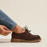 Perth Brown Faux Suede Loafers