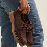 Perth Brown Faux Suede Loafers