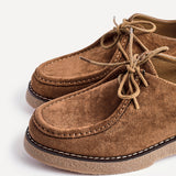 Perth Tan Faux Suede Loafers