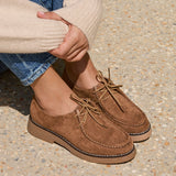 Perth Tan Faux Suede Loafers