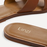 Petra Tan Link Flat Sandals