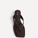 Potential Brown Toe Post Kitten Heels