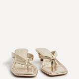 Potential Gold Toe Post Kitten Heels