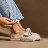 Pout Beige Faux Suede Pumps