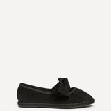 Pout Black Faux Suede Pumps