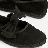 Pout Black Faux Suede Pumps