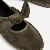 Pout Khaki Faux Suede Pumps