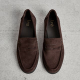 Precise Brown Faux Suede Loafers