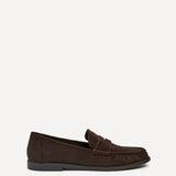 Precise Brown Faux Suede Loafers
