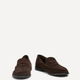 Precise Brown Faux Suede Loafers