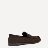 Precise Brown Faux Suede Loafers