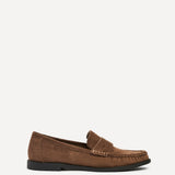 Precise Tan Faux Suede Loafers