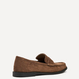 Precise Tan Faux Suede Loafers