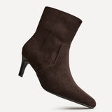 Presence Wide Fit Brown Ankle Boots