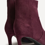 Presence Wide Fit Burgundy Ankle Boots