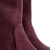 Presence Wide Fit Burgundy Ankle Boots