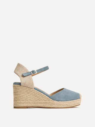 Present Blue Closed Toe Wedges