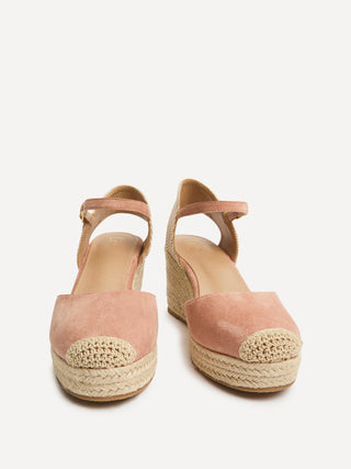 Present Dusky Pink Closed Toe Wedges