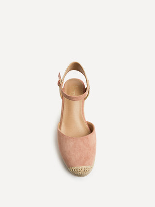 Present Dusky Pink Closed Toe Wedges
