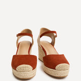 Present Rust Closed Toe Wedges
