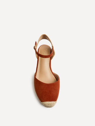 Present Rust Closed Toe Wedges
