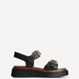 Preserve Black Flatform Sandals