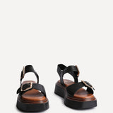 Preserve Black Flatform Sandals